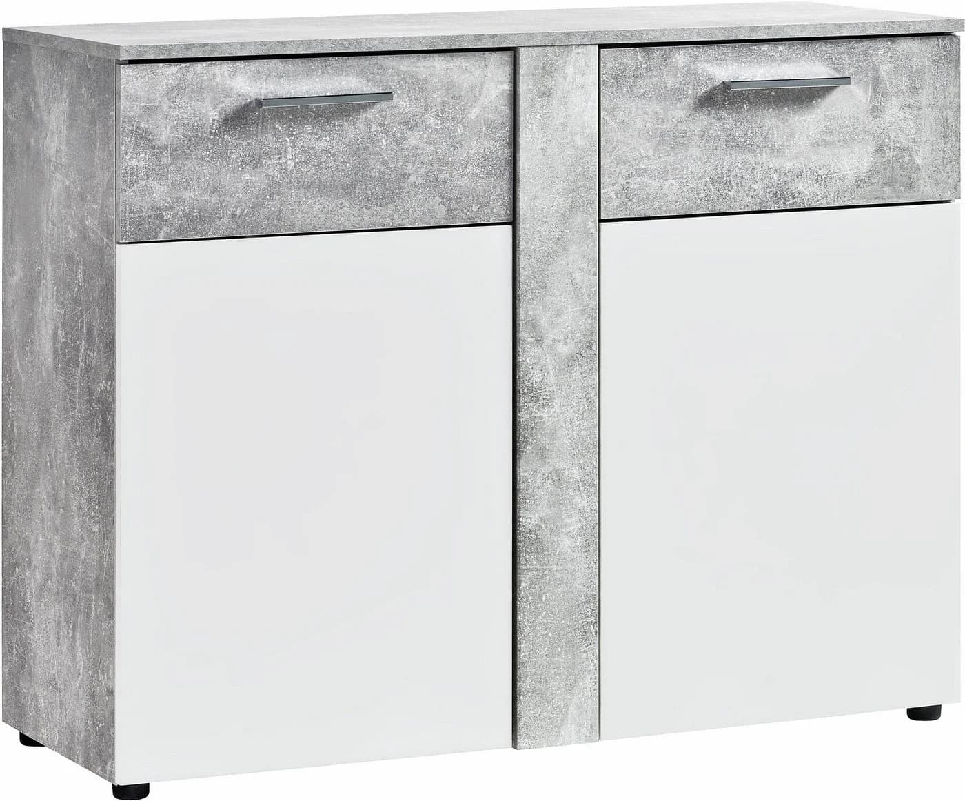 PROCONTOUR Kommode Trenti Weiß Betonfarben Modern