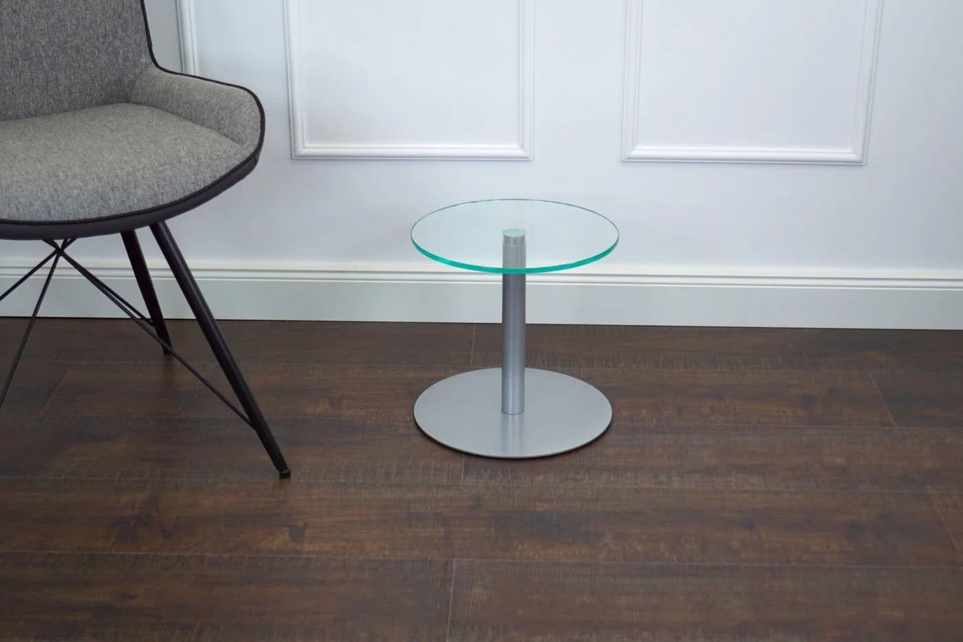 freeroom24 Beistelltisch Johanna Ø30cm Silber