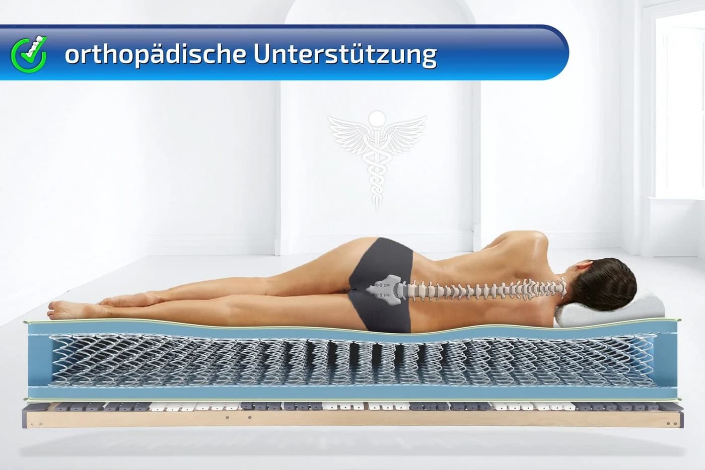 Federkernmatratze Smaragd XXL H5 Extra Fest Matratzen Perfekt