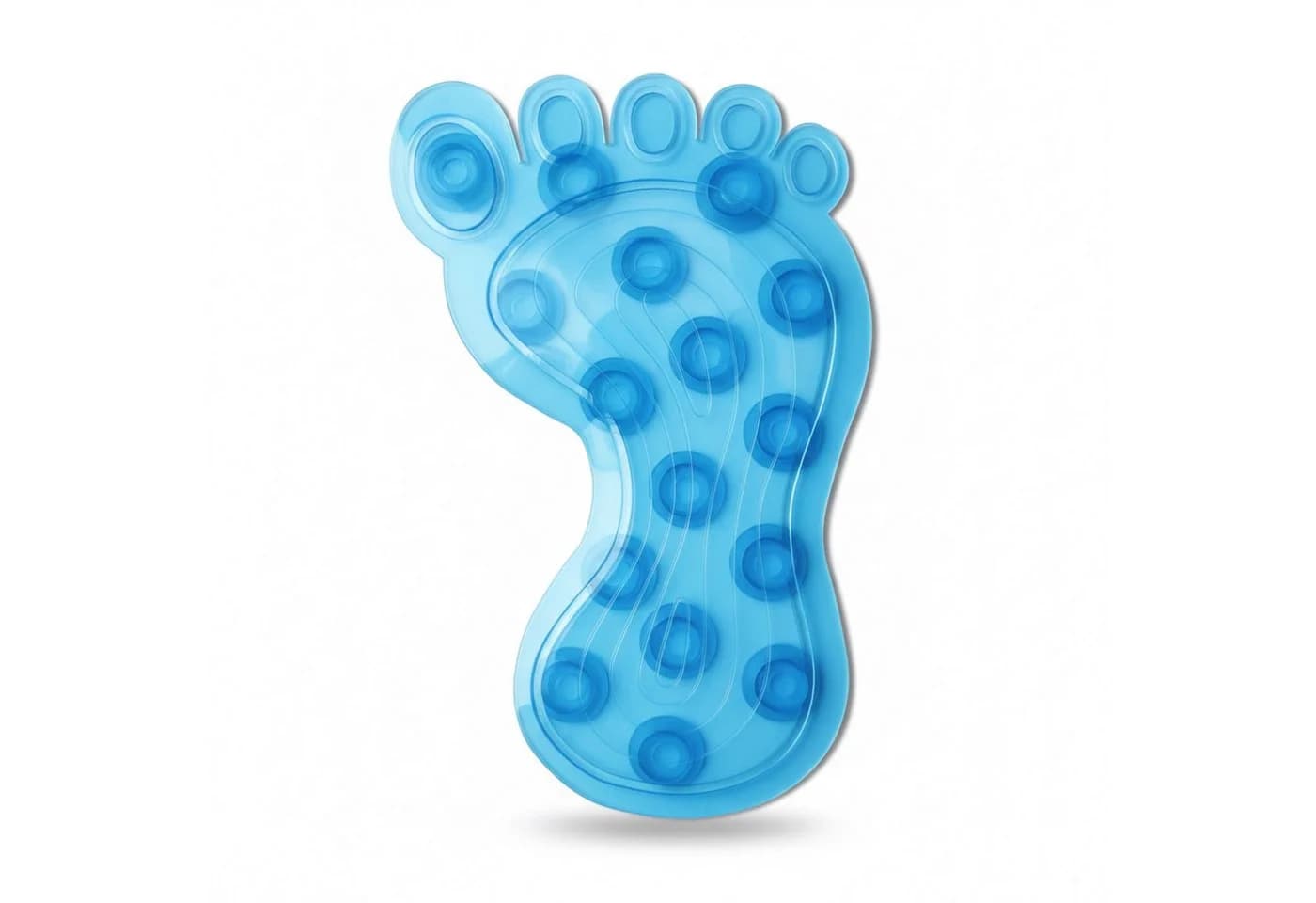 HAC24 Duscheinlage Anti-Rutsch Pads Blau 4-tlg. mit Saugnäpfen