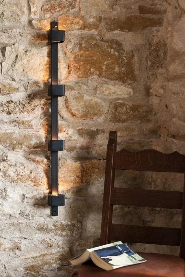 DanDiBo Wandteelichthalter Metall Schwarz Wand Four Wandkerzenhalter