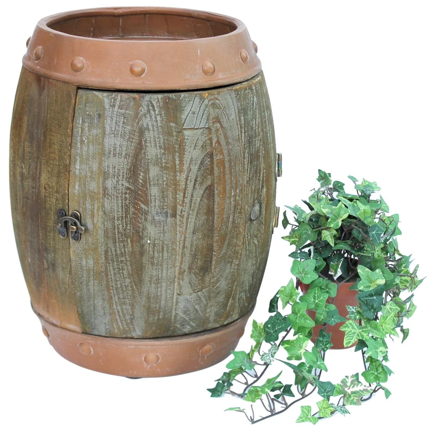 DanDiBo Weinregal Weinfass Braun Holz Flaschenregal