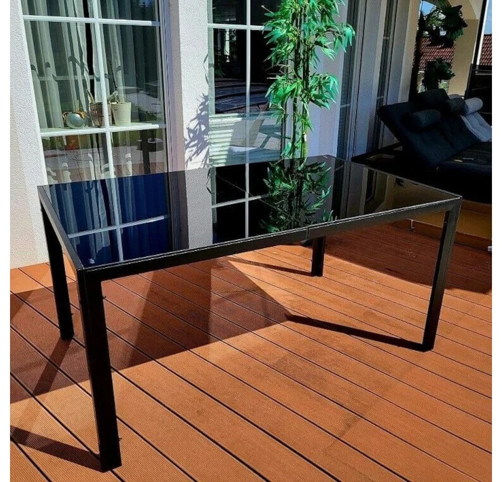 BruKa Gartentisch POETTO ESG Glas Aluminium Modern