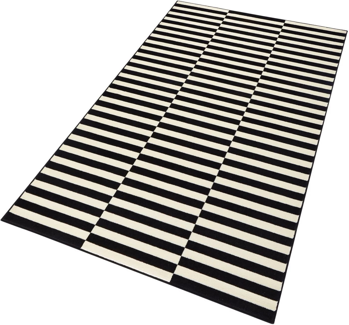 HANSE HOME Teppich Panel Schwarz Creme Läufer 80x150cm