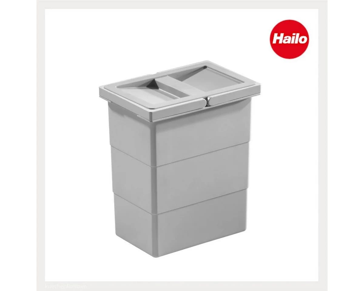 Hailo Einbaumülleimer 7 L mit Deckel Cargo Soft Separato K