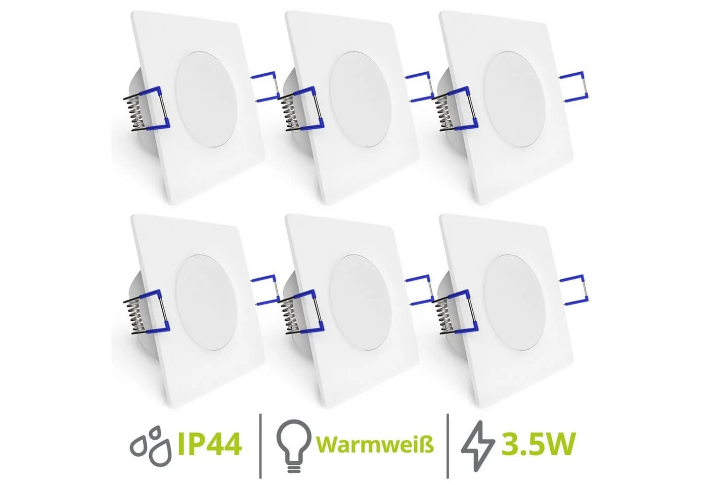 linovum LED Einbaustrahler WEEVO 3,5W warmweiß IP44