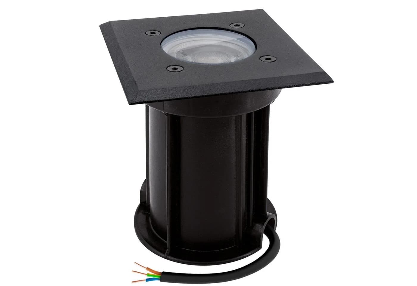 linovum LED Gartenstrahler BOQU Bodeneinbaustrahler IP67 Schwarz GU10