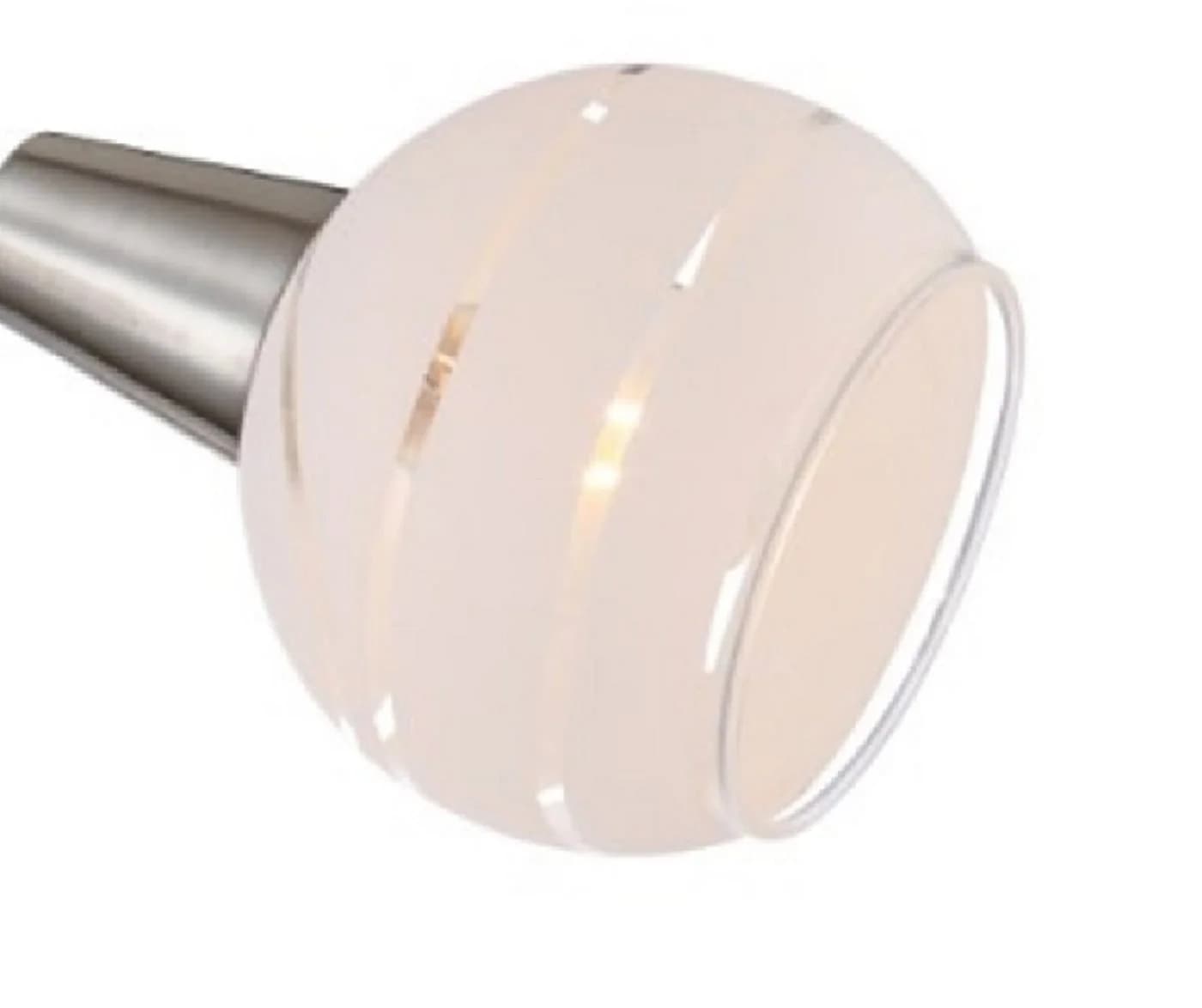 TRANGO LED Deckenleuchte 3-flammig Dimmbar Edelstahl-Optik
