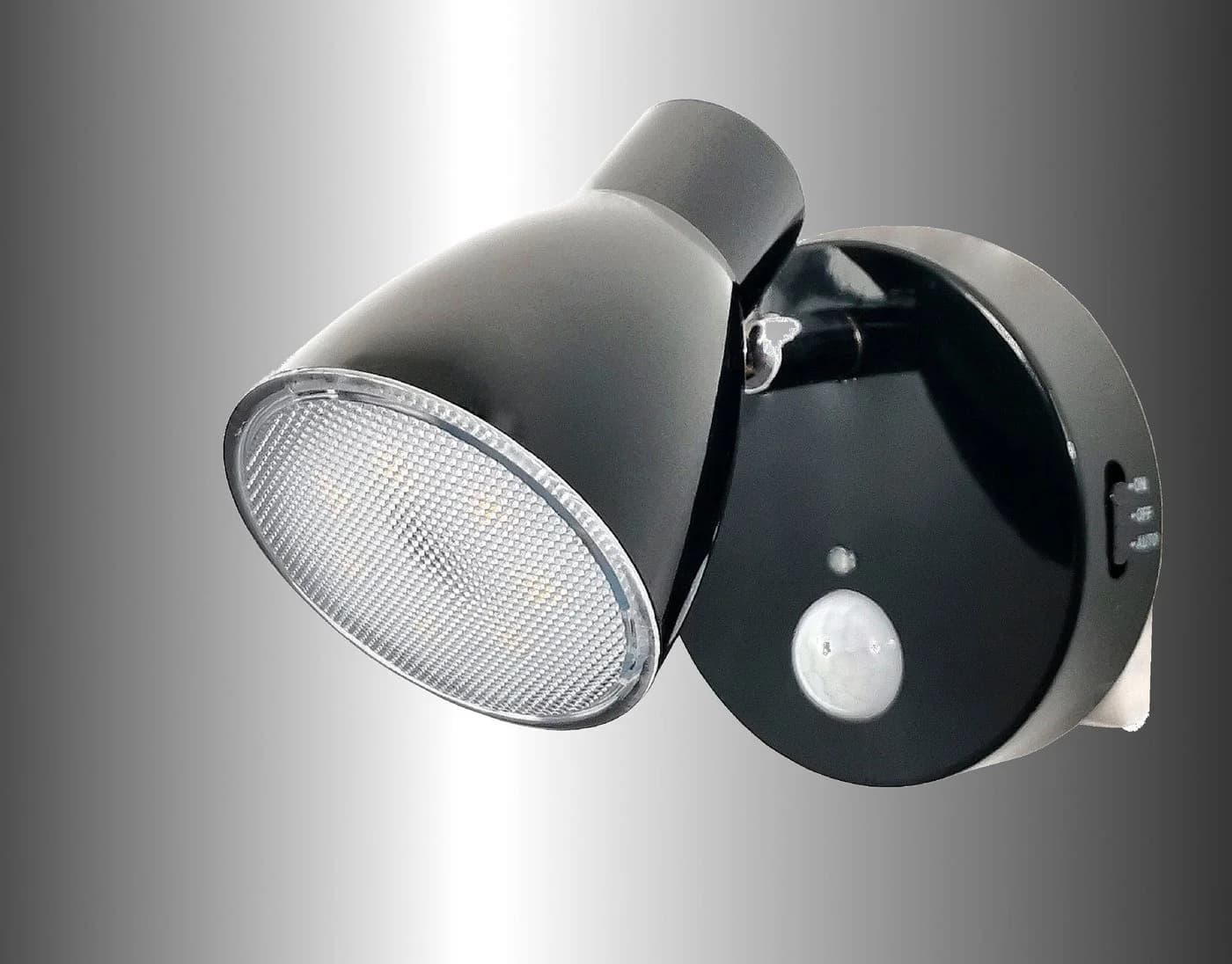 TRANGO LED Nachtlicht MILO Schwarz mit Bewegungssensor & Automatikfunktion