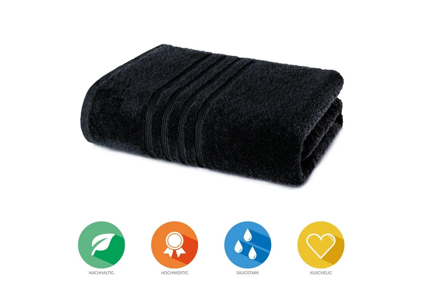 Lavea Badetuch Bali Duschtuch 100x150 cm, Bio-Baumwolle, GOTS-zertifiziert
