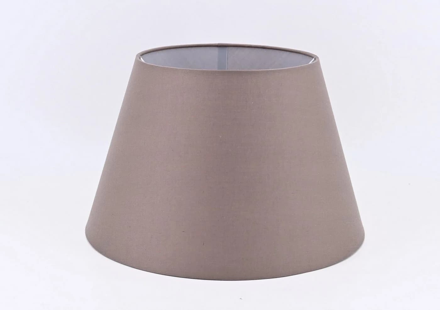 AMBIENTE-LEBENSART.DE Lampenschirm Taupe Hell Leinen Optik Konisch