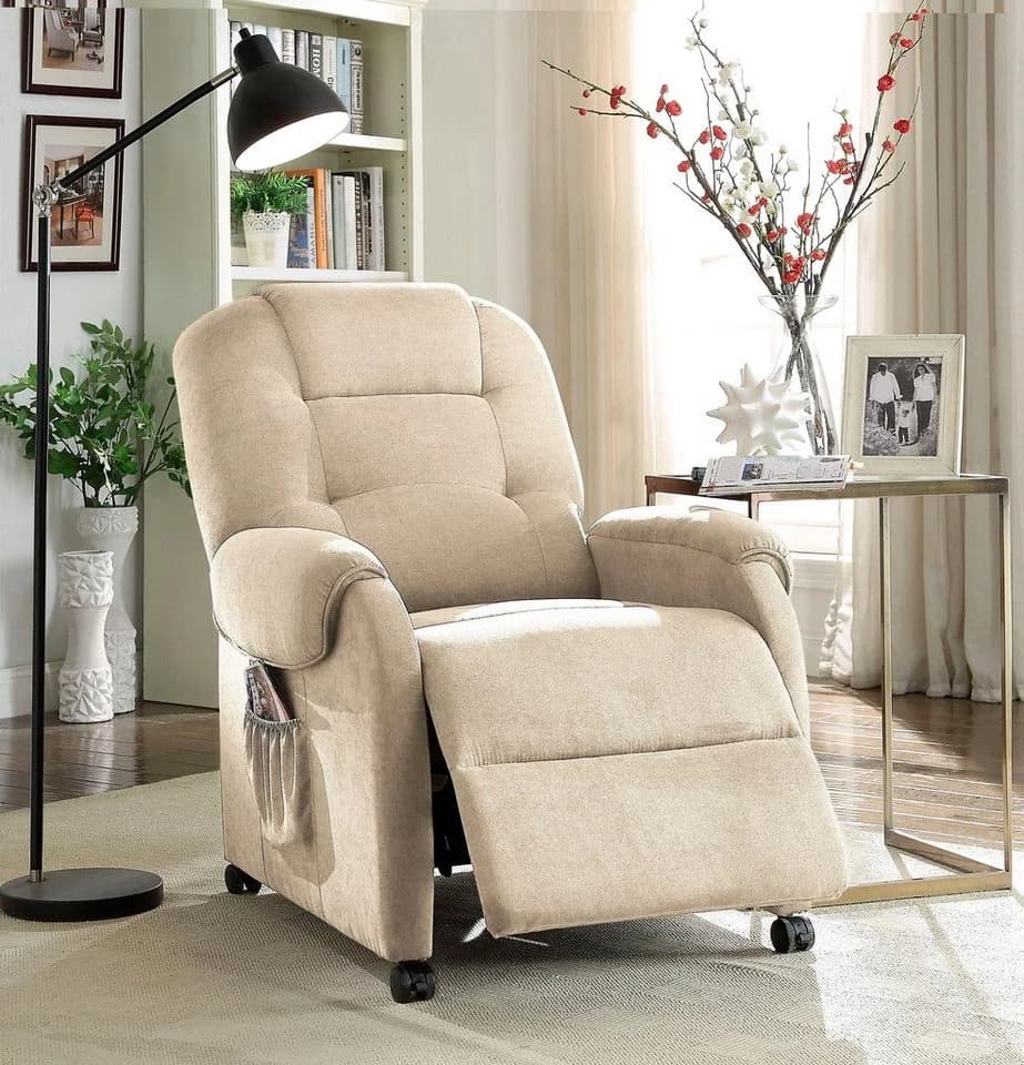 ATLANTIC HOME COLLECTION Relaxsessel Tobi Beige mit Relaxfunktion