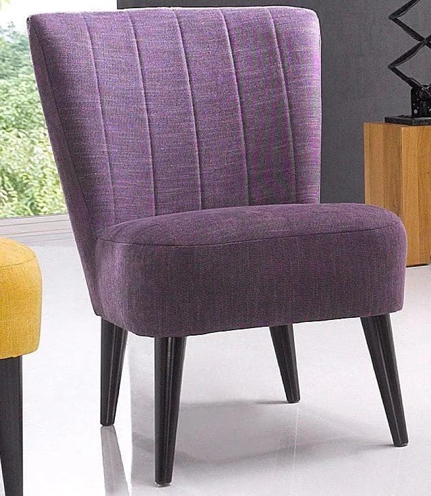 ATLANTIC HOME COLLECTION Cocktailsessel Jan Lila Struktur