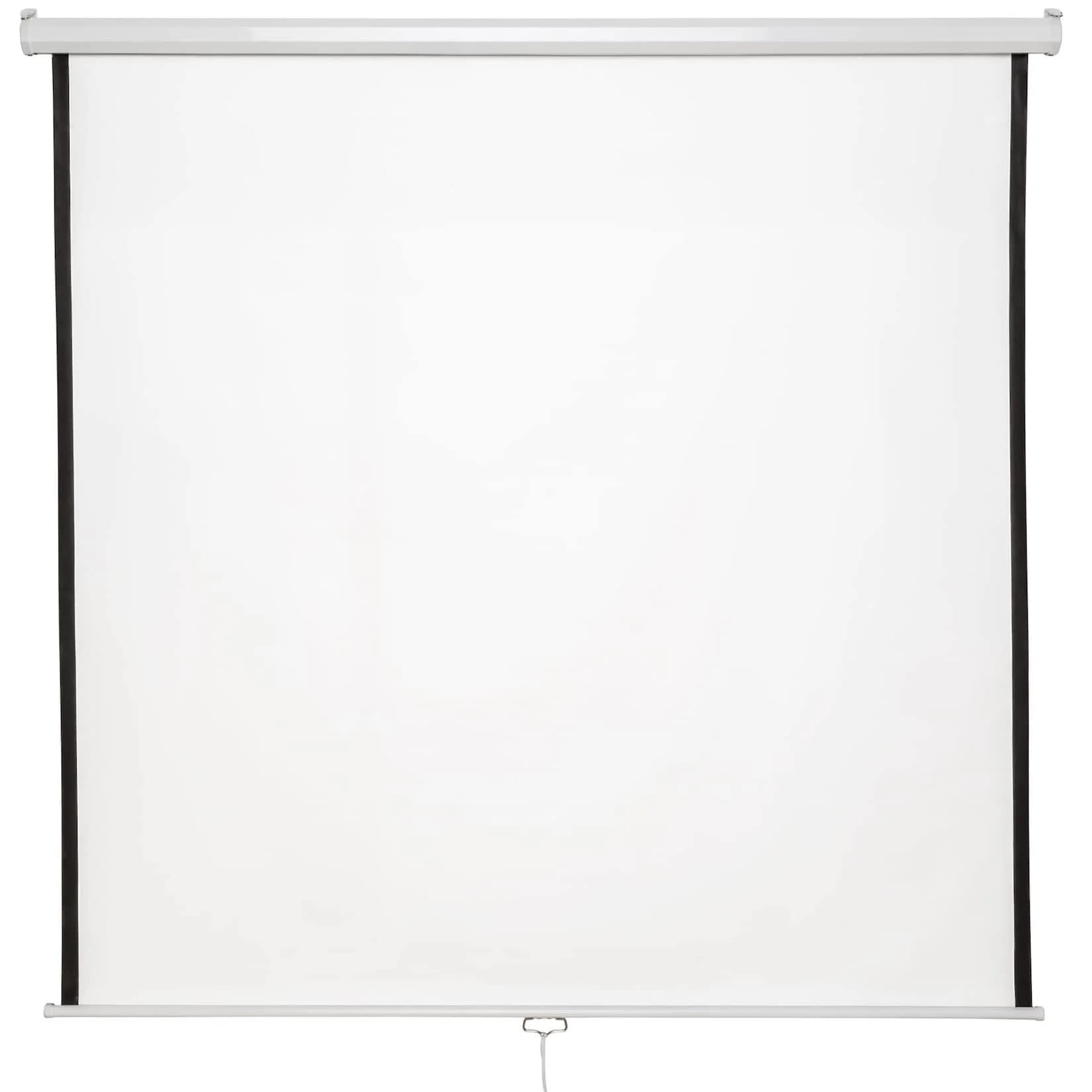 tectake® Beamer-Leinwand ausziehbar Doppelschicht-Gewebetuch