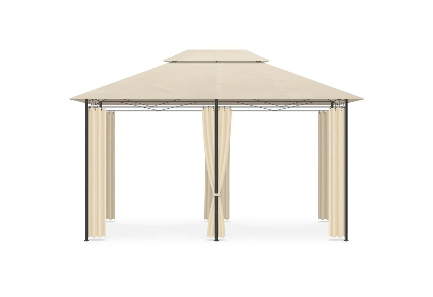 habeig Wasserdichter Pavillon 3x4m mit Seitenwänden