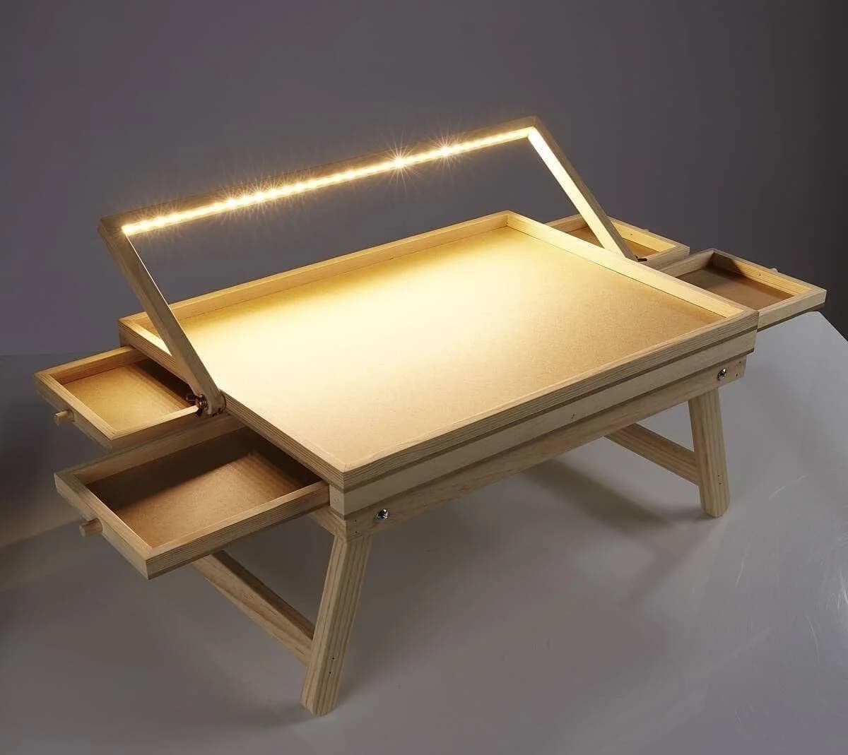 habeig Puzzlematte Puzzlebrett Puzzletisch für 1.000 Teile mit Licht