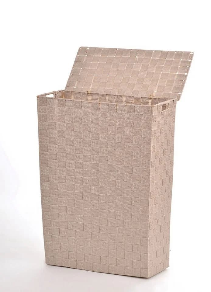 Lycce Nischen-Wäschekorb Stoff Geflochten Beige