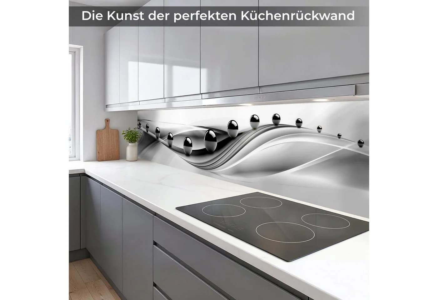 Rodnik Küchenrückwand Schwarze Kugeln ABS-Platte