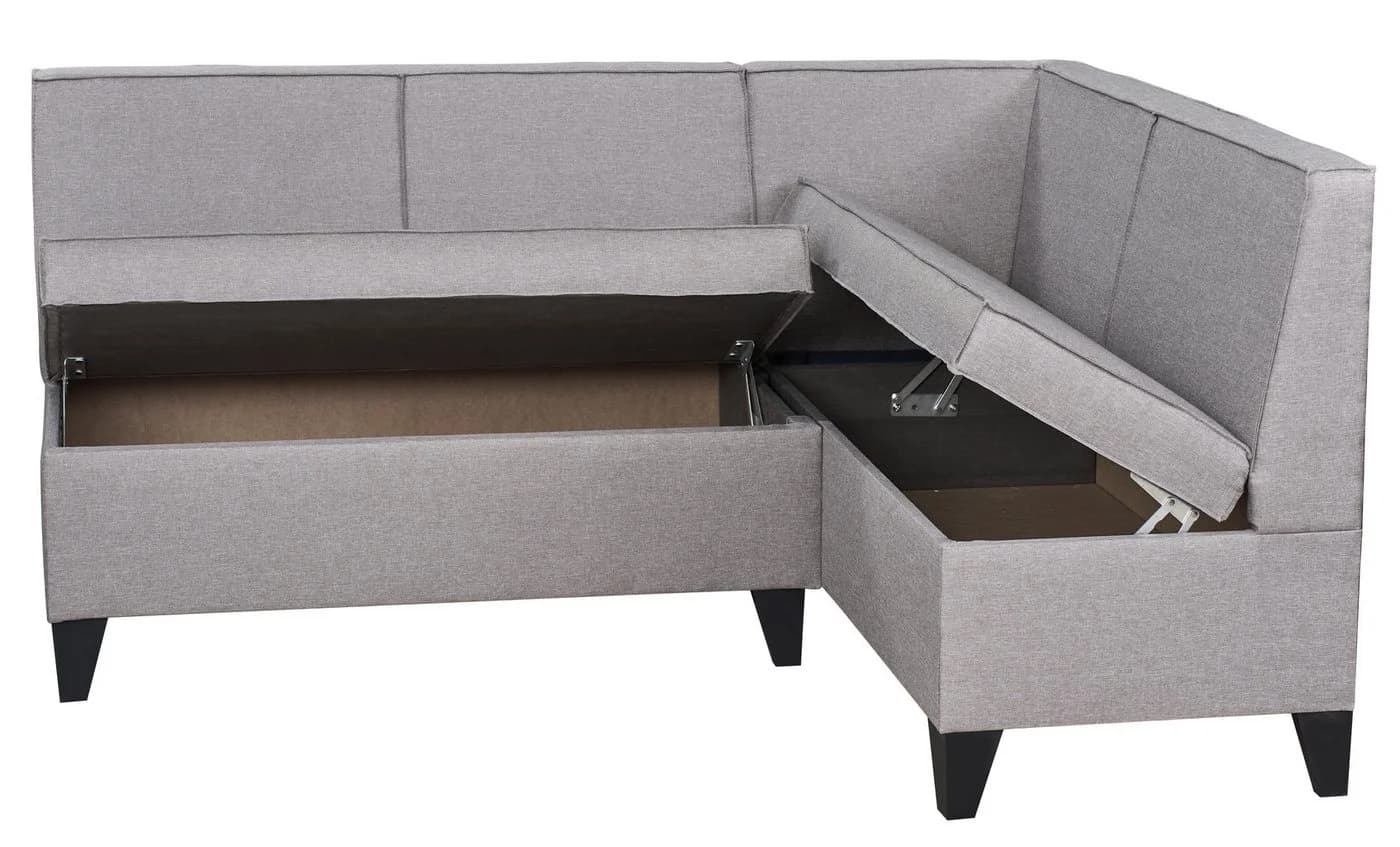 Rodnik Eckbank Look Grau mit Stauraum