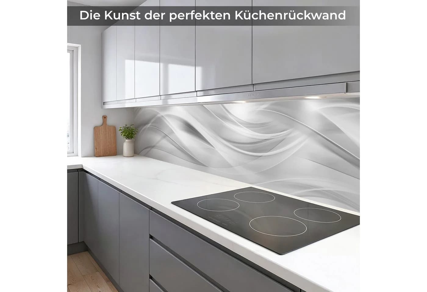 Rodnik Küchenrückwand Silver Waves ABS-Platte Silber