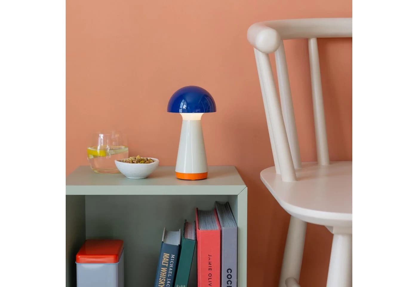 Remember LED Tischleuchte Bobbi Blau mit Dimmfunktion