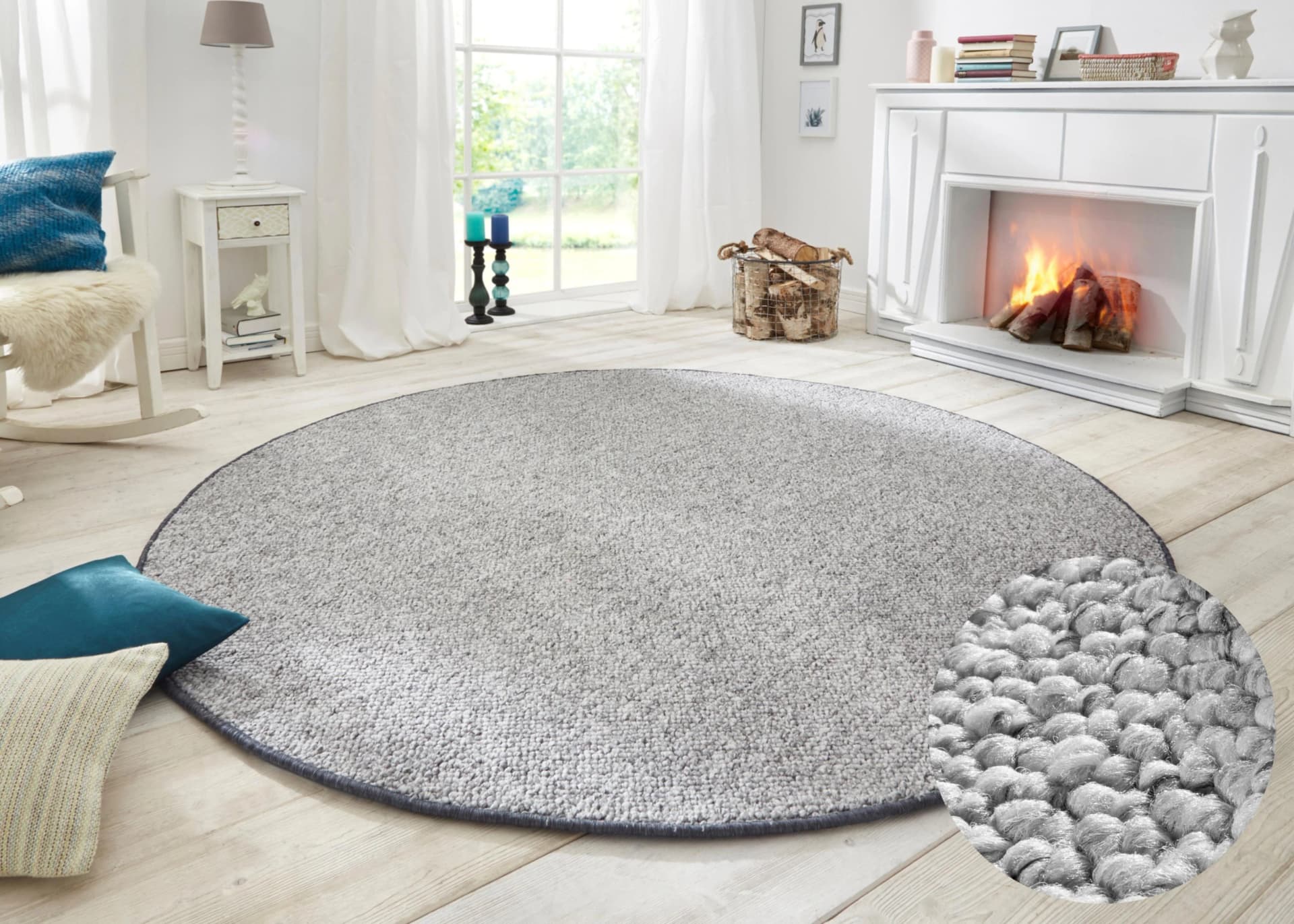 HANSE HOME Woll-Optik Teppich 200 cm