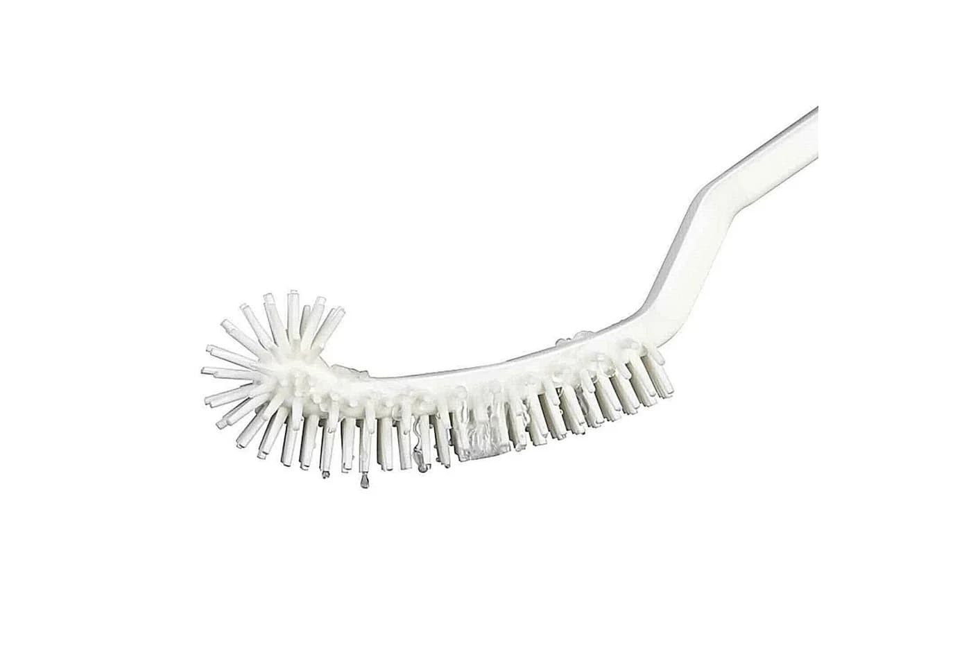 Muxel WC-Garnitur Toilettenbürste Silikon mit Halter Weiß 2-tlg