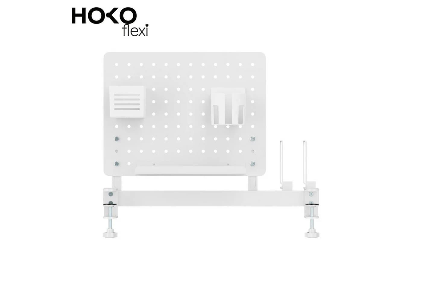 HOKO Schreibtischaufsatz Lochwand Organizer mit Haltern