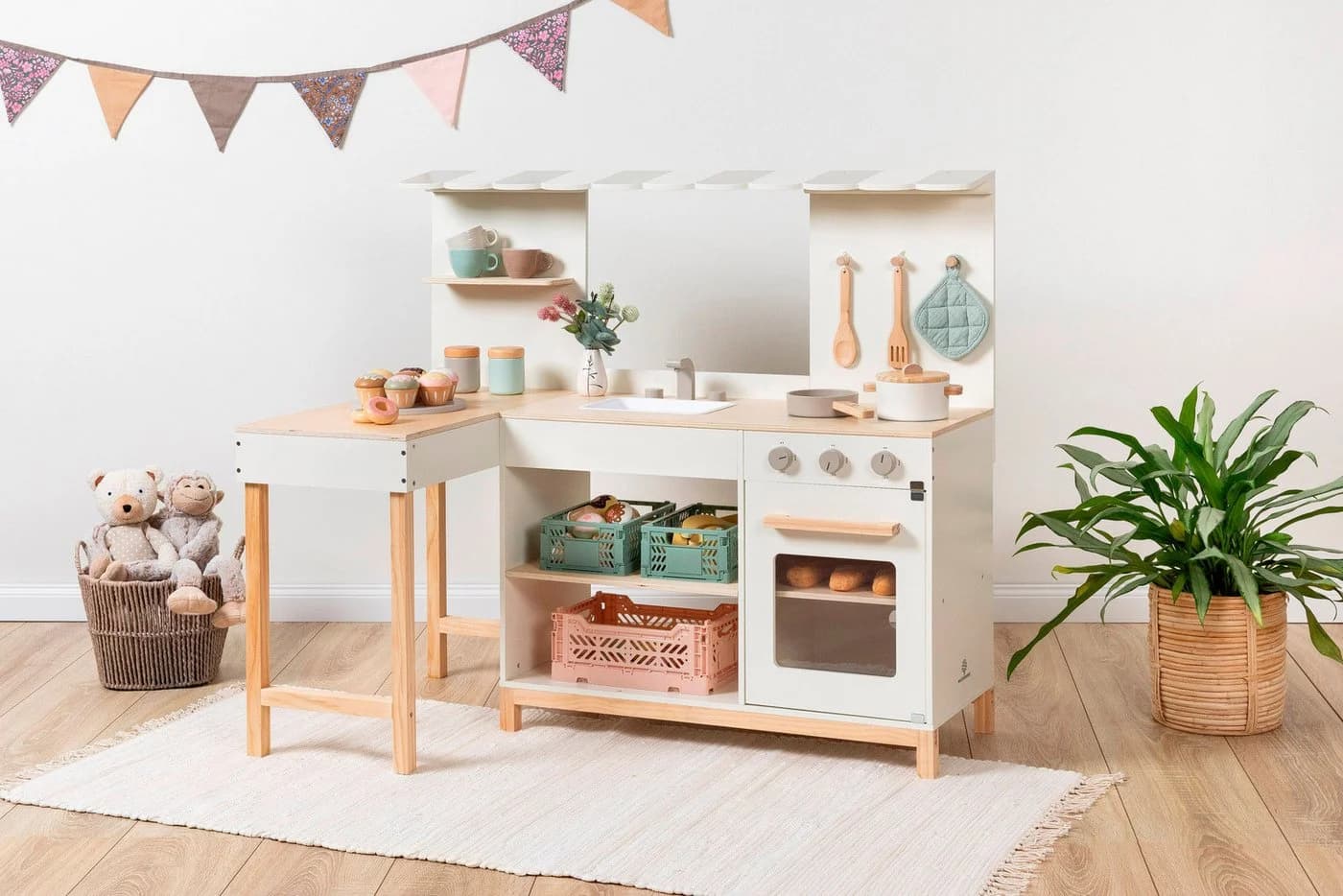 MUSTERKIND® Spielküche Robusta Holz, Kunststoff, FSC® - schützt Wald