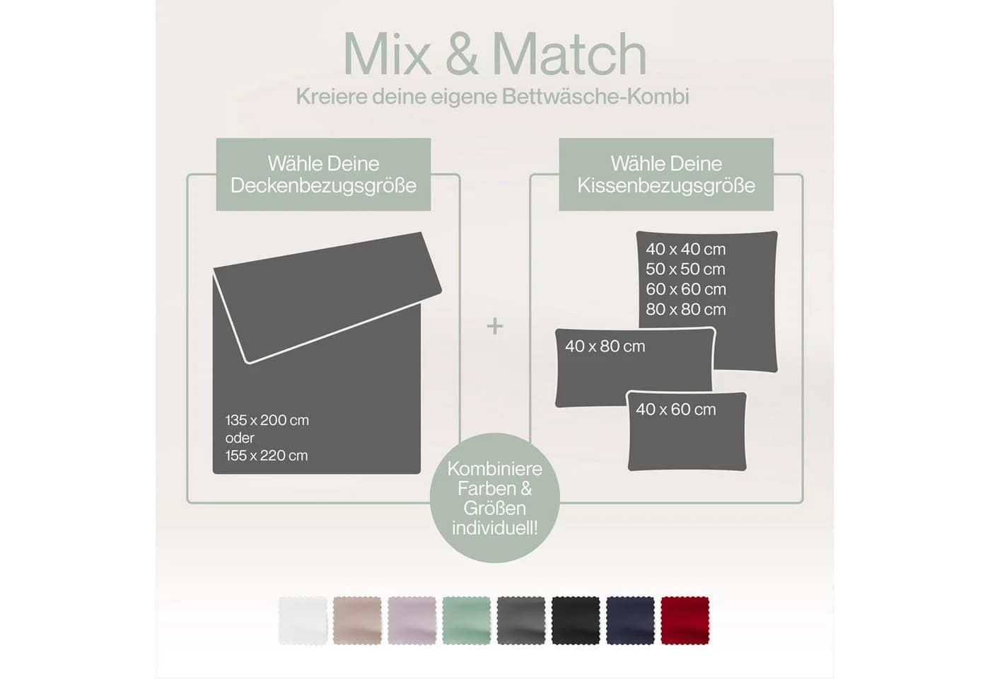 Blumtal Mako-Satin Bettwäsche 2-teilig 100% Baumwolle Weiß Premium