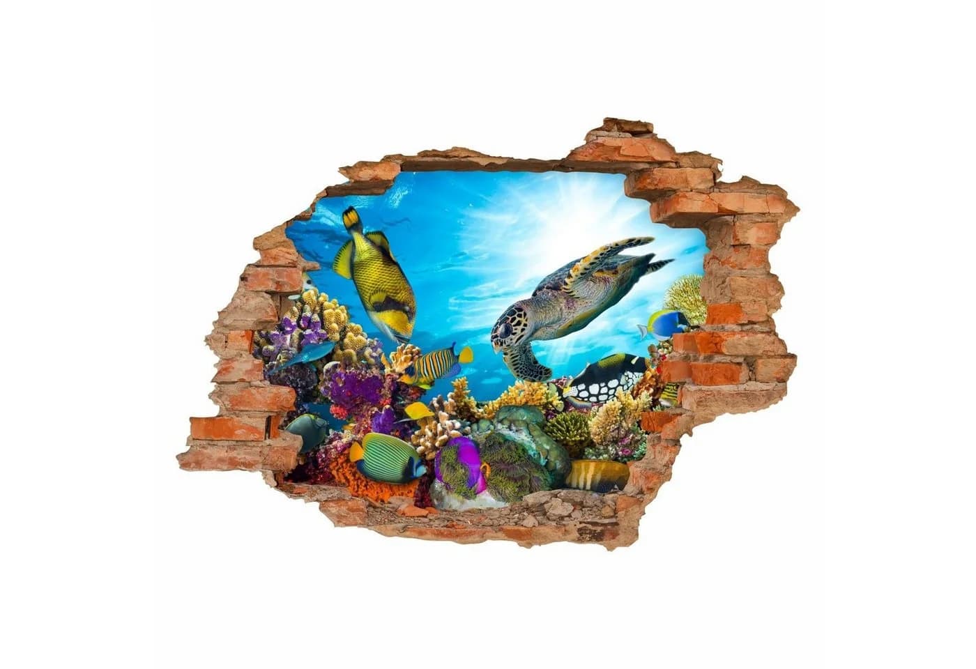 nikima Wandtattoo Unterwasserwelt PVC-Folie