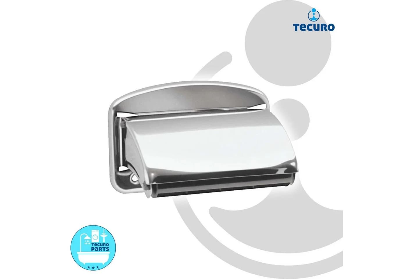 tecuro Toilettenpapierhalter Edelstahl Poliert Mit Deckel