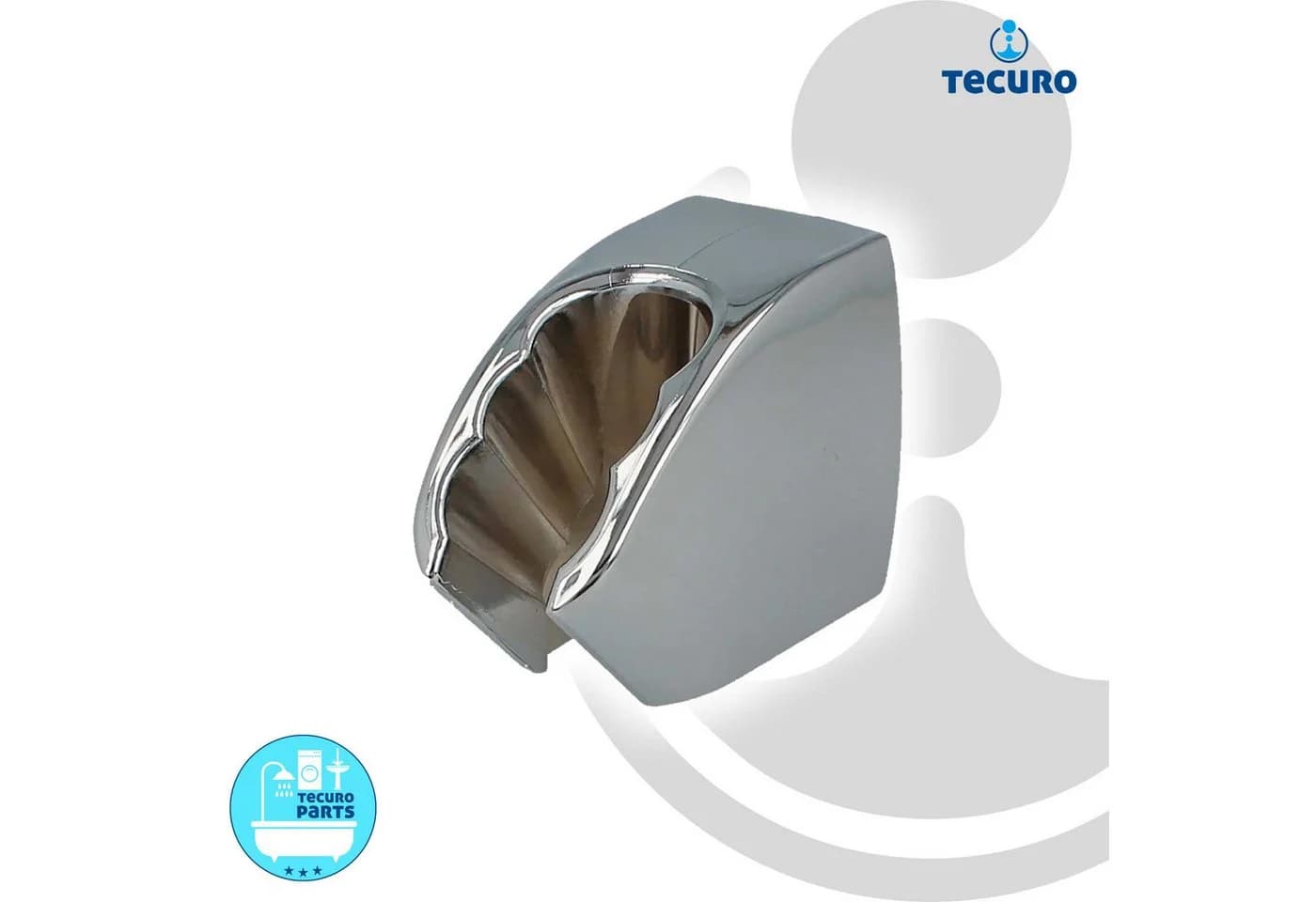tecuro Brausehalter Konus Wandhalter 3-fach verstellbar verchromt