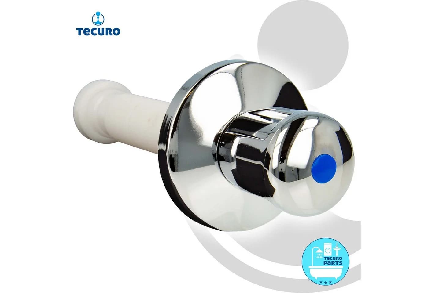 tecuro Badarmatur Verlängerung Set UP-Ventil 50-140 mm mit Griff