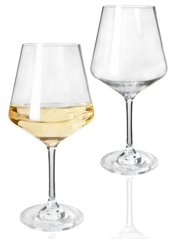 Moritz Milano Weißweingläser 460 ml 2er Set Polycarbonat Transparent