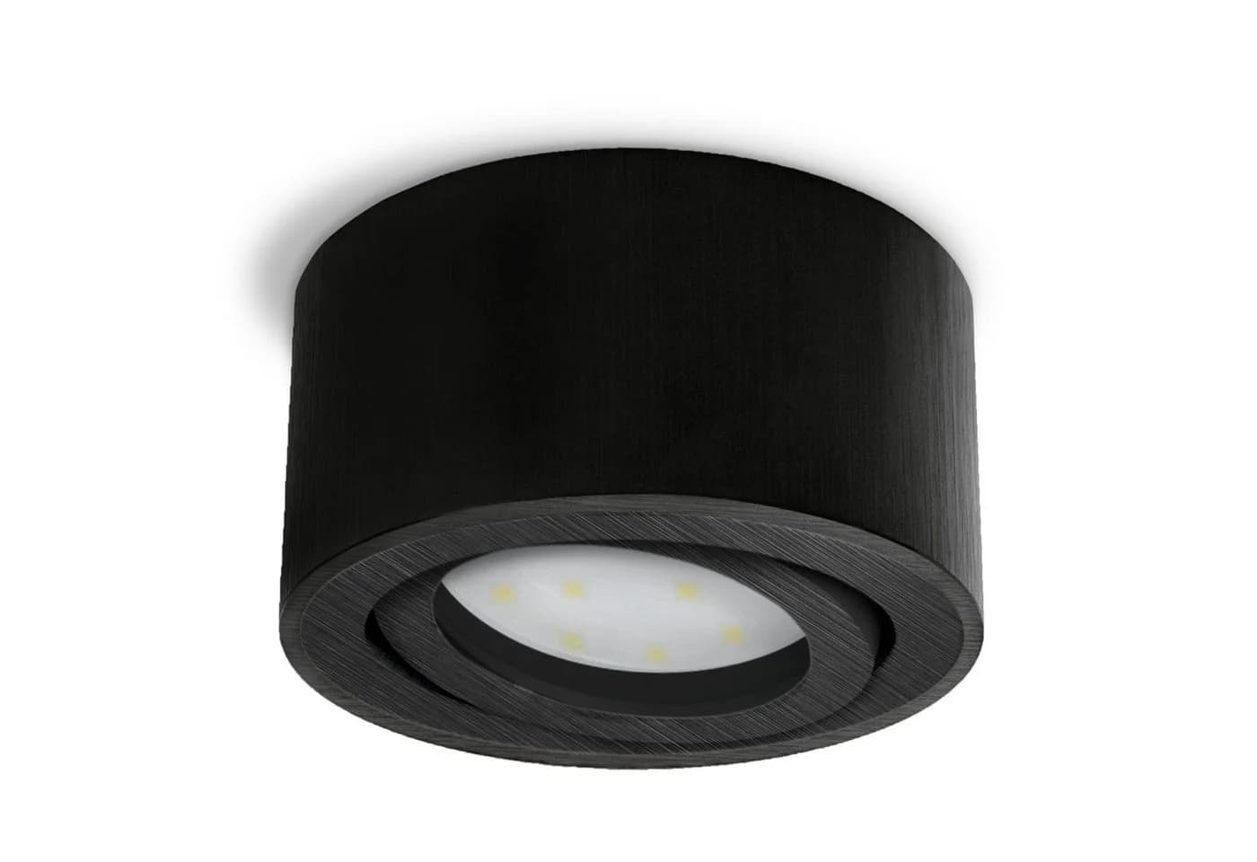 SSC-LUXon LED Aufbaustrahler CELI-1B Schwarz Dimmbar 6W