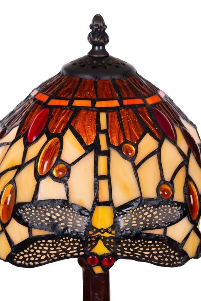 BIRENDY Stehlampe Tiffany Libelle Groß Bunt