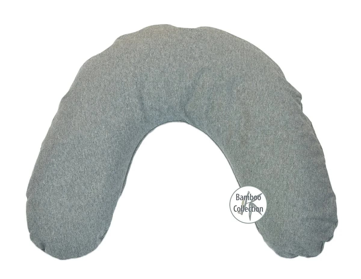 Theraline Nackenkissen Grau 100x21cm mit Mikroperlenfüllung