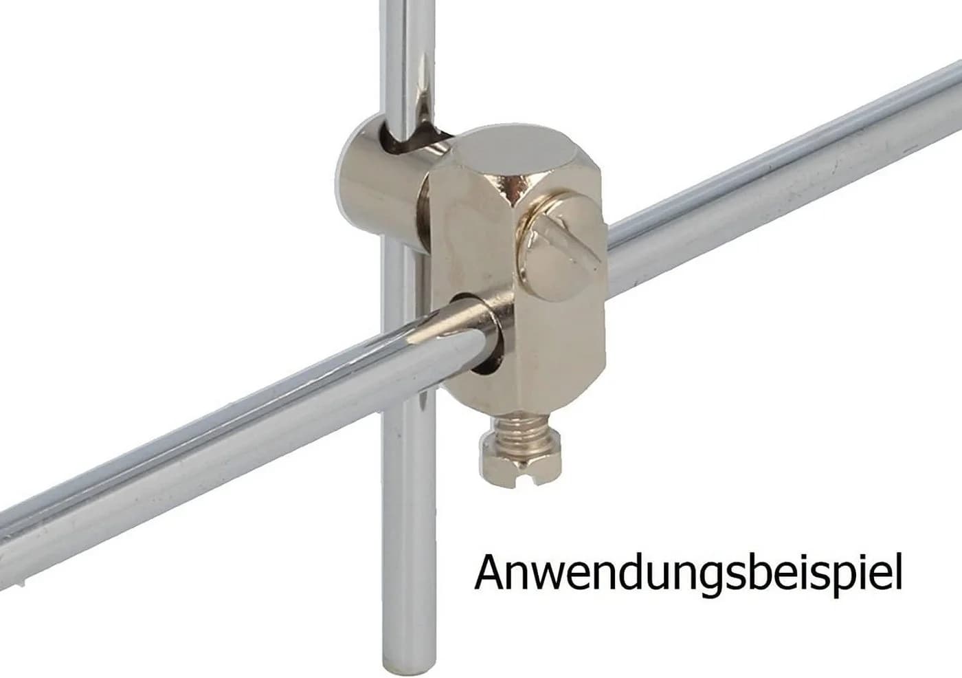 Santras Ablaufgarnitur Doppel-Gelenkstück Grau-Silber für Waschtischarmatur
