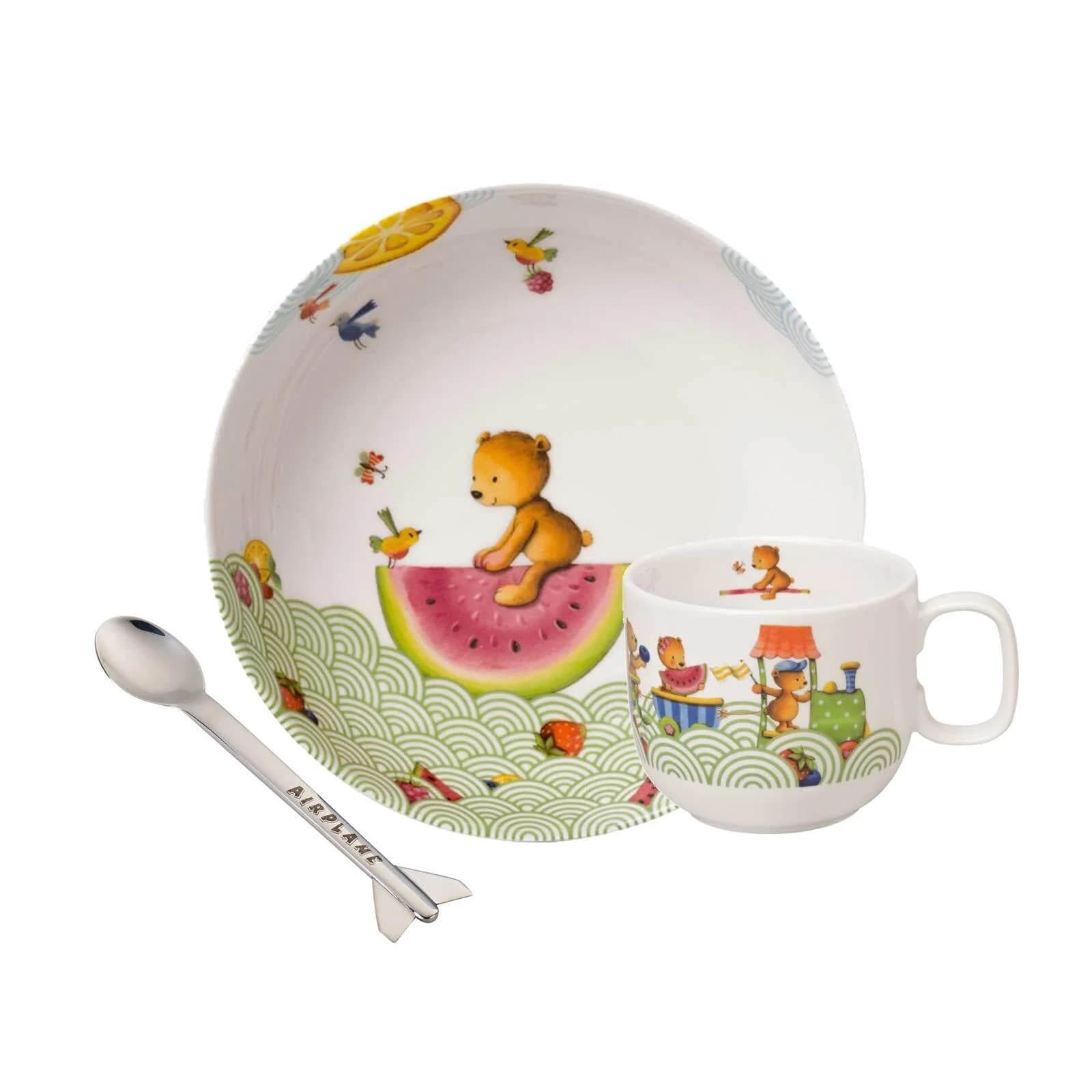 Villeroy & Boch Kindergeschirr-Set "Hungry as a Bear" 3-teilig Bunt