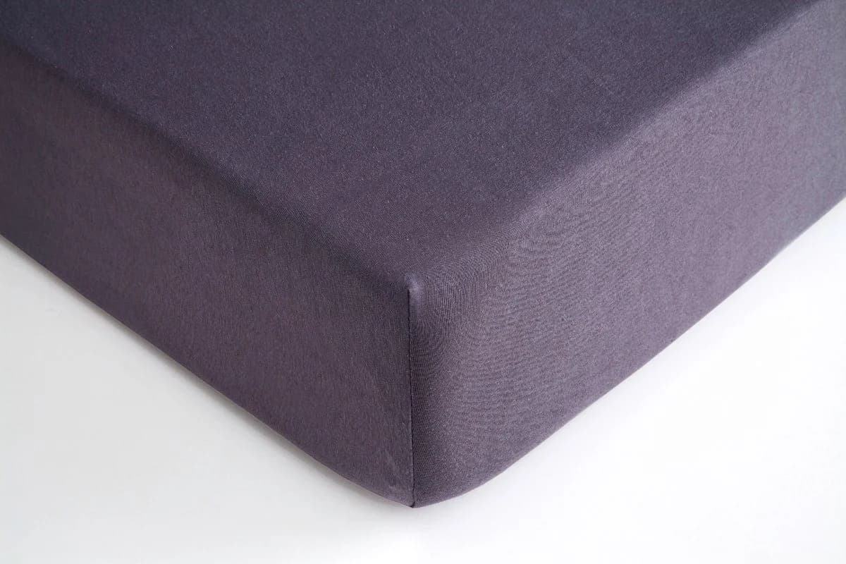 Hometex Premium Textiles Spannbettlaken Topper 100% Baumwolle Anthrazit