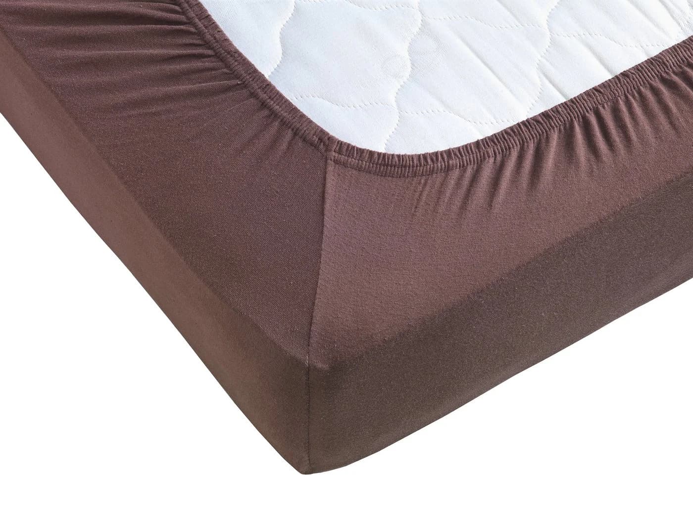 Hometex Premium Textiles Spannbettlaken Split Topper Jersey Braun