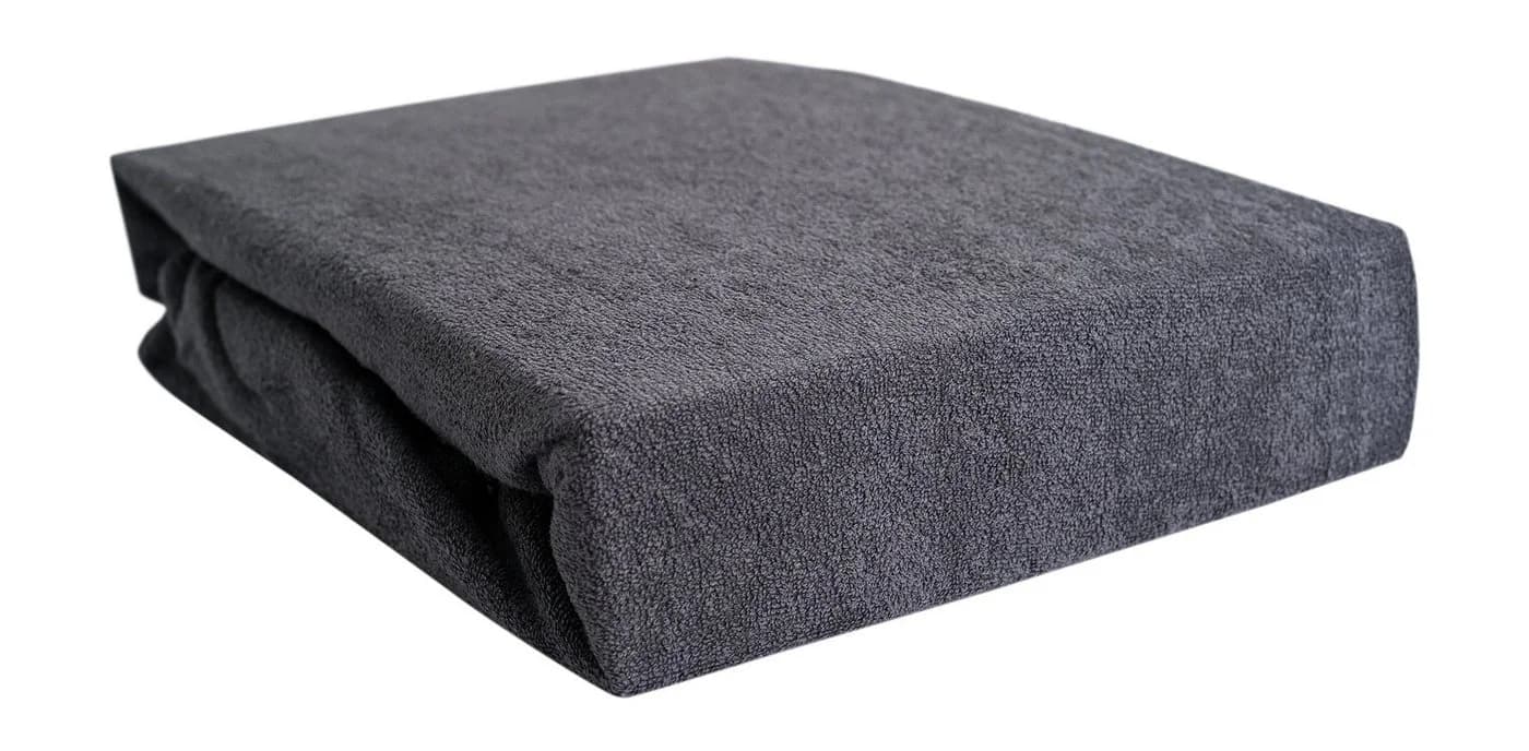Hometex Premium Textiles Spannbettlaken Frottee Anthrazit