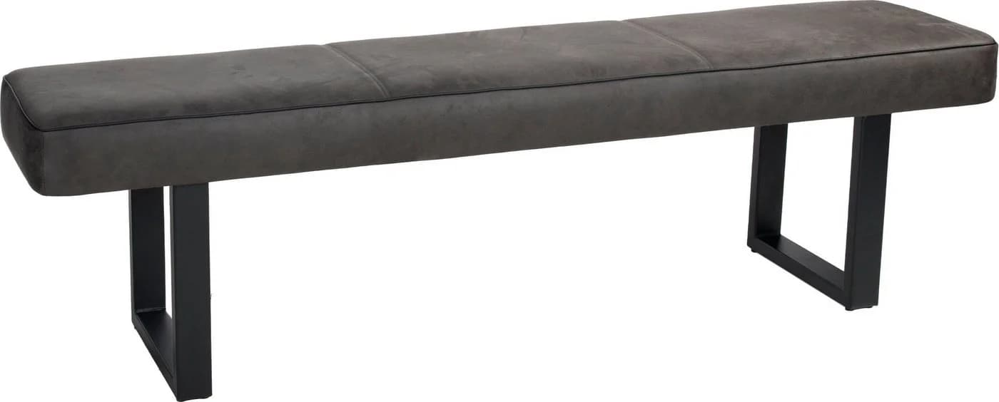 Sitzbank DUO COLLECTION Tara Bank Anthrazit Schwarz Microfaser