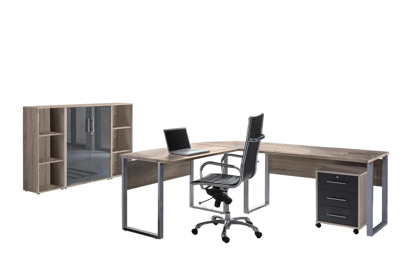 Büro-Set 2-tlg. Sonoma Eiche & Anthrazit Office Edition
