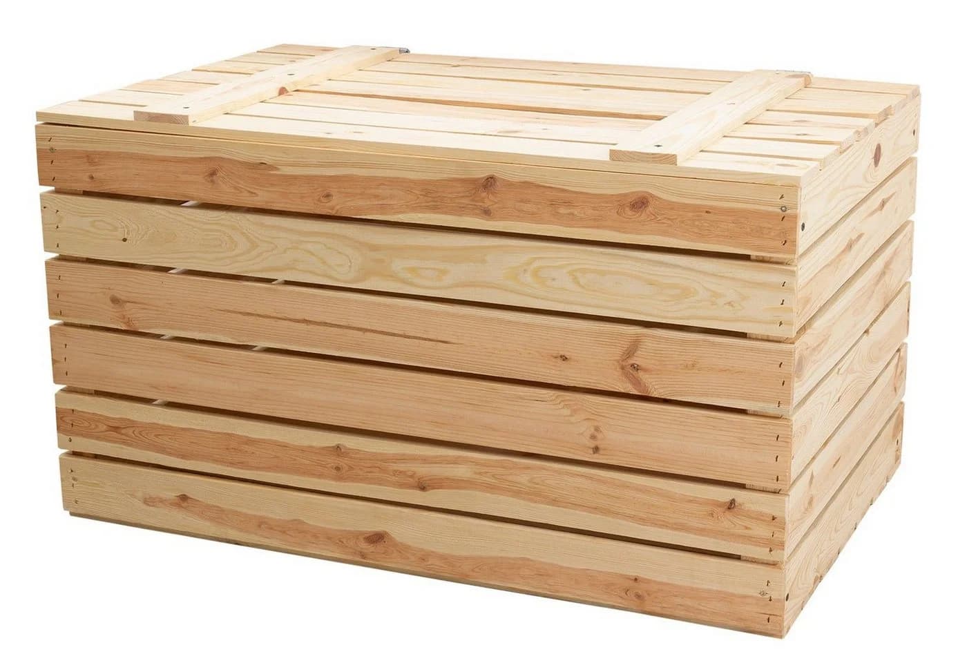 Kistenkolli Altes Land Holztruhe Natur mit Deckel