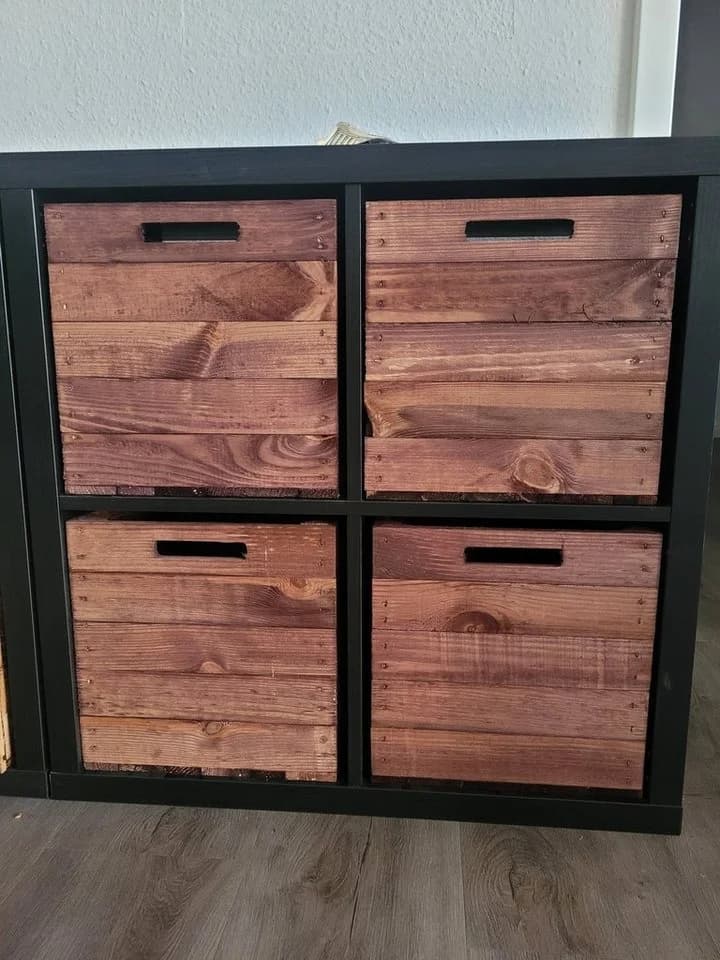 Kistenkolli Altes Land Allzweckkiste 4er Set Vintage Ocker