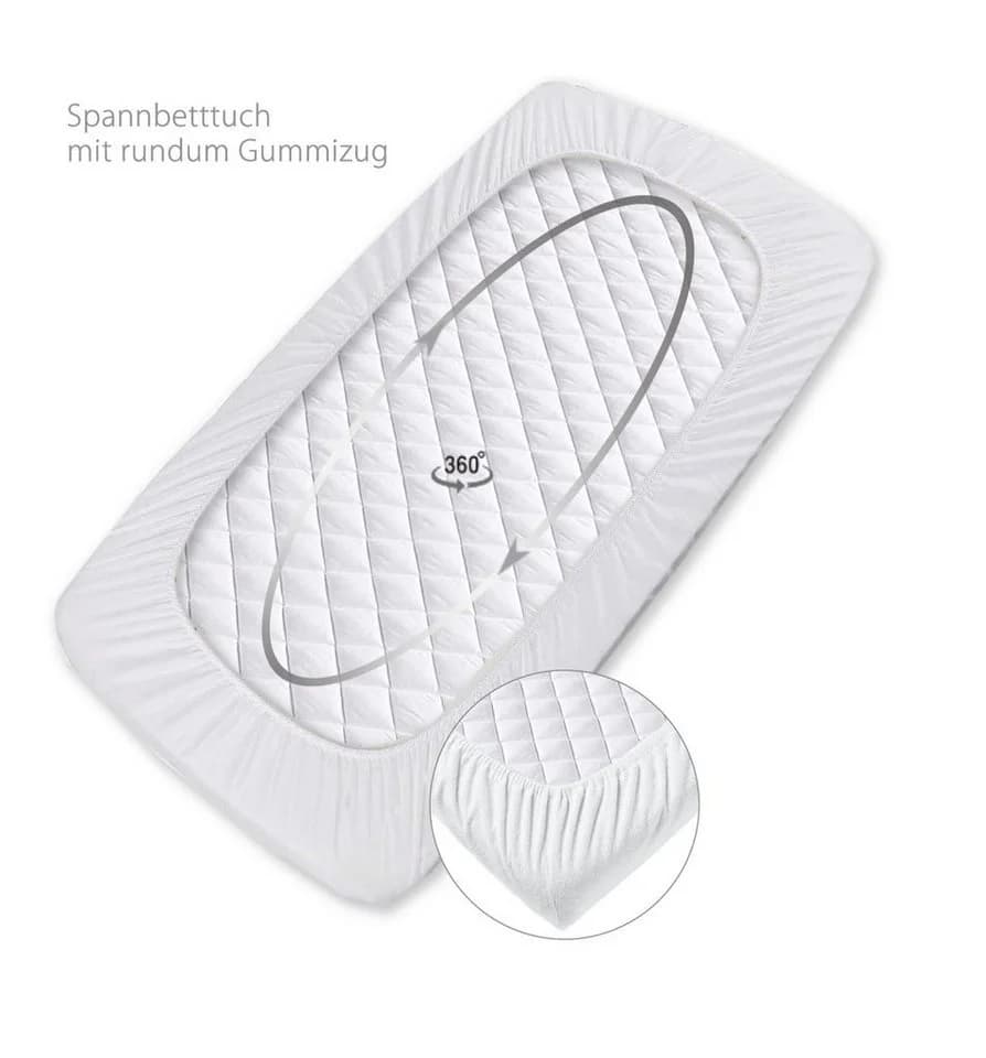 SEI Design Matratzenschoner Baby AQUASTOP Wasserdicht Spannbettlaken