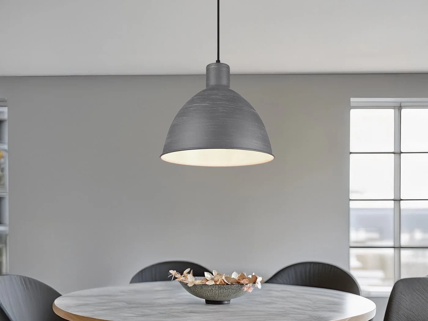 meineWunschleuchte Pendelleuchte Industriedesign Betonoptik Ø 30cm