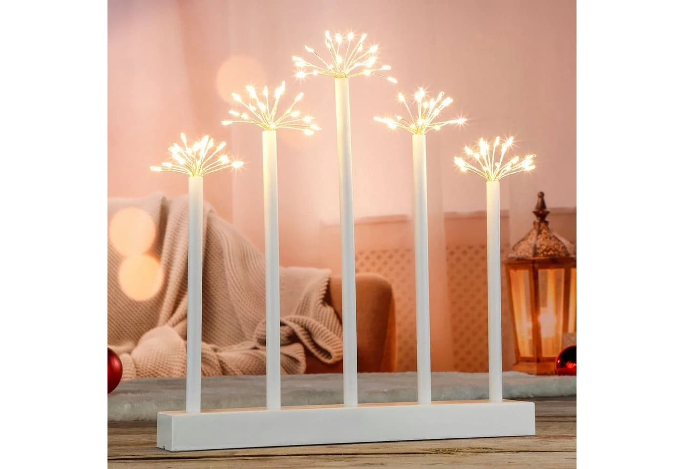 Spetebo LED Lichterbogen mit Sterneffekt 100 LEDs